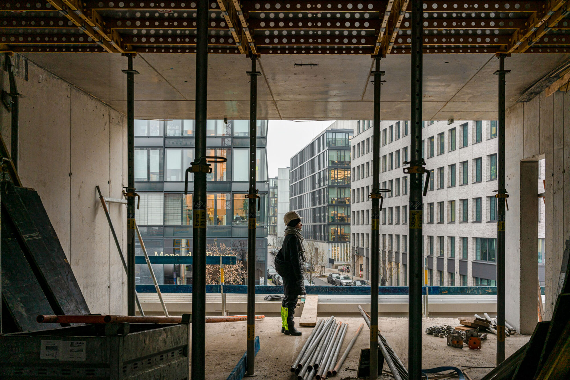 On the construction site of Pier 61|63 in Berlin