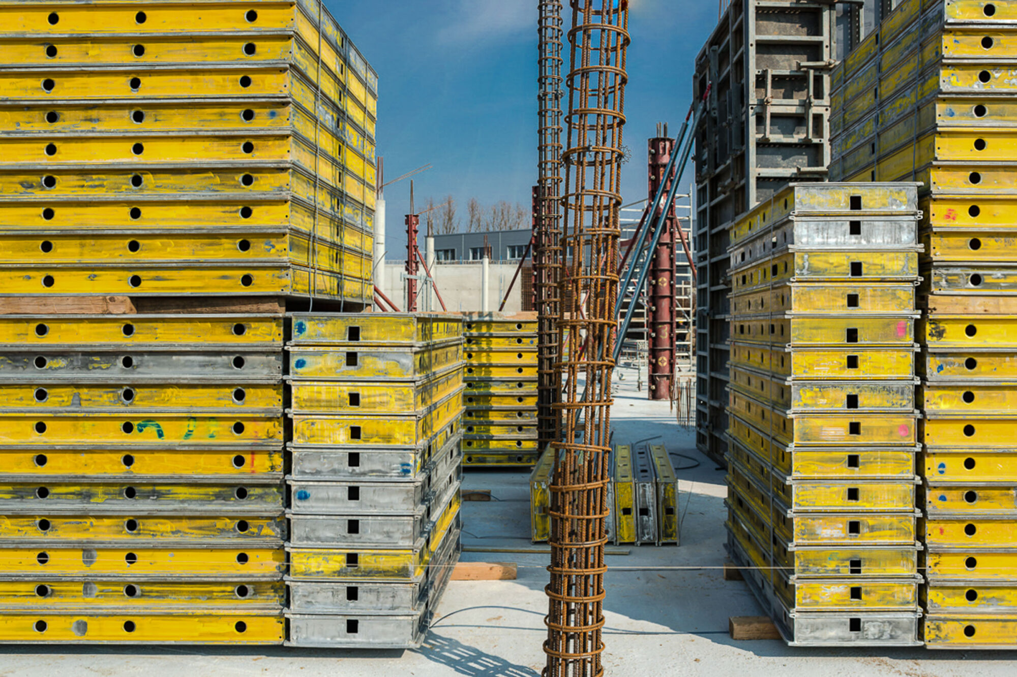 Auf der Baustelle der Vertriebs- und Marketingzentrale Turck, Mülheim/Ruhr