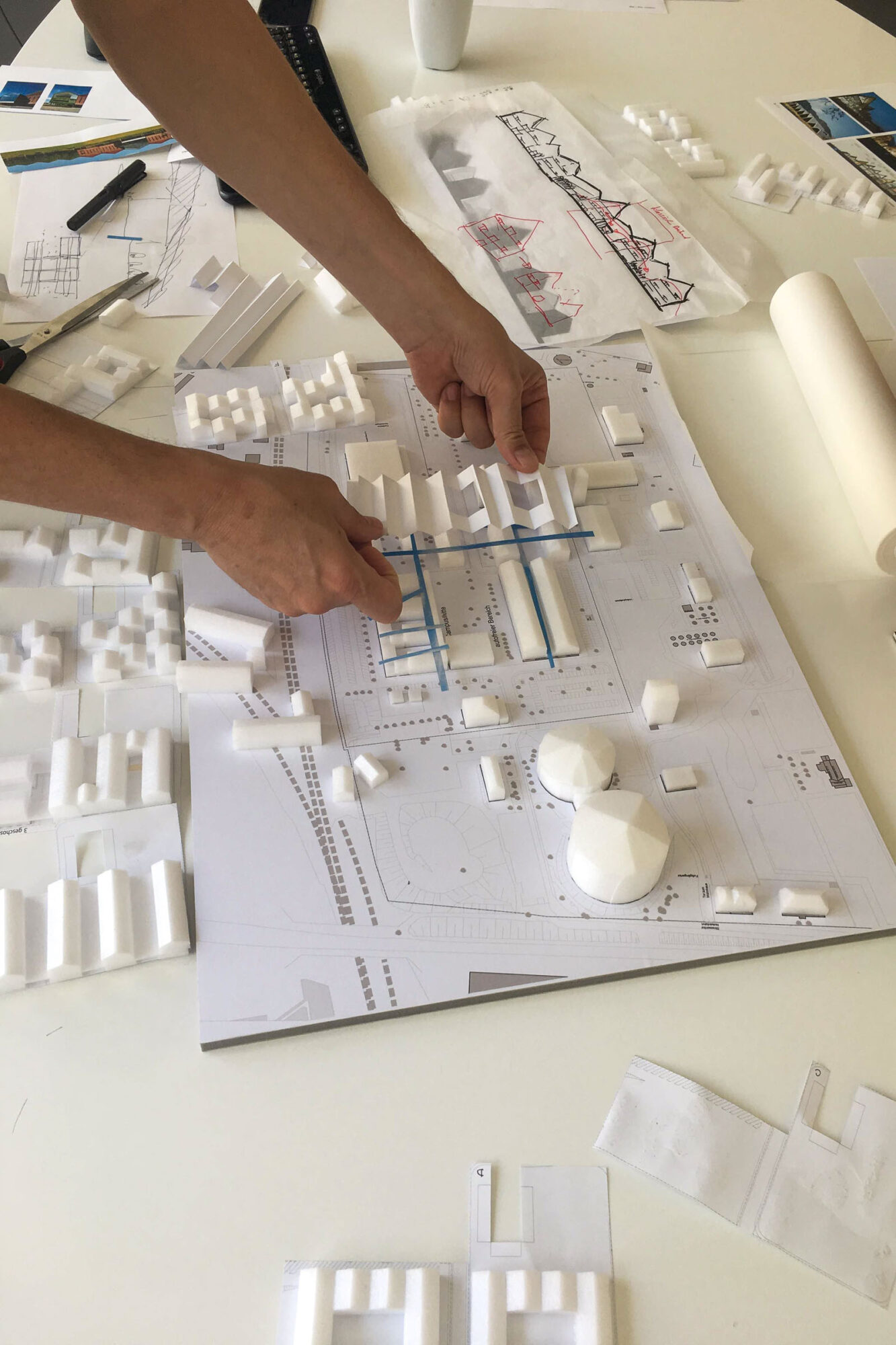 Model making at Eller + Eller Architects