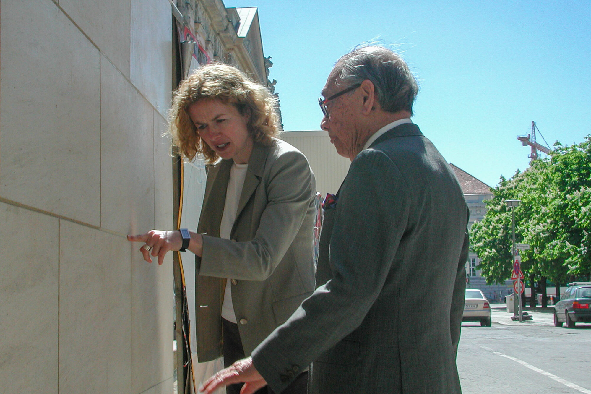 Christiane Flasche and I. M. Pei at the German Historical Museum, Berlin
